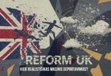 Kiek realistiškas masinis deportavimas, jei „Reform UK” gautų valdžią Jungtinėje Karalystėje? deportavimas